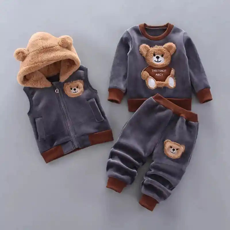 Baby Warm Outwear Premium Children's Clothing Set 3pcs - For all baby