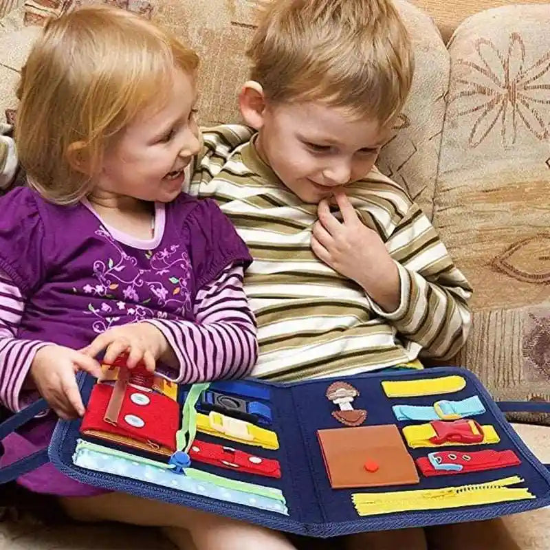 Montessori Busy Board: Enhance Cognitive Abilities & Sensory Exploration
