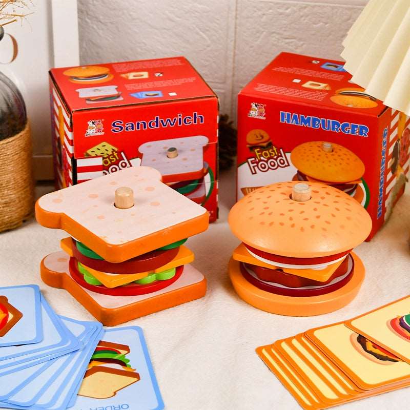 Encourage Creative Learning with Pretend Food Matching Game Toy Set for Children
