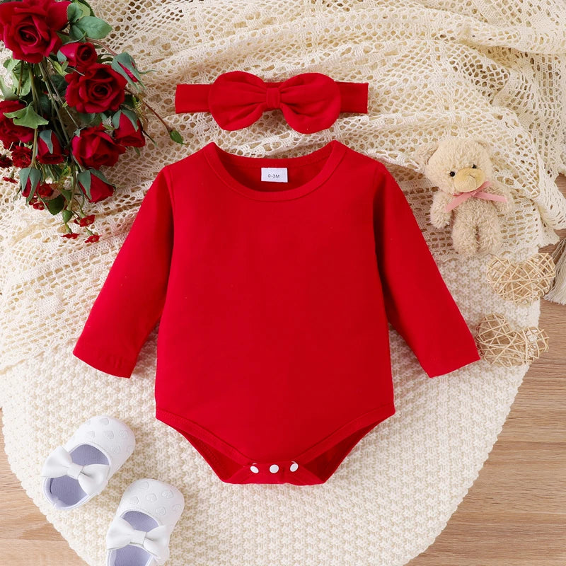 Sweet Red Baby Girls Spring Outfits: Cozy Comfort & Stylish Appeal