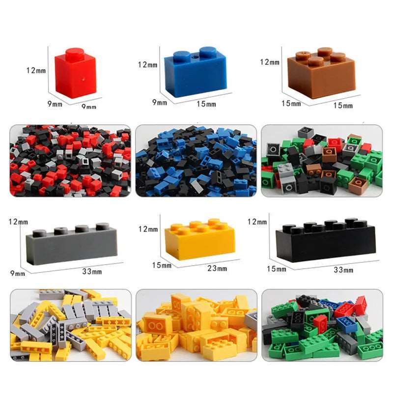 Building blocks to entertain you and your child with 1000 creative pieces
