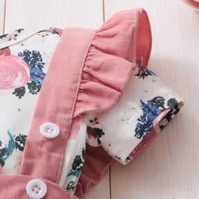 Newborn Baby Girl Dress Set Floral Bodysuit - For all baby