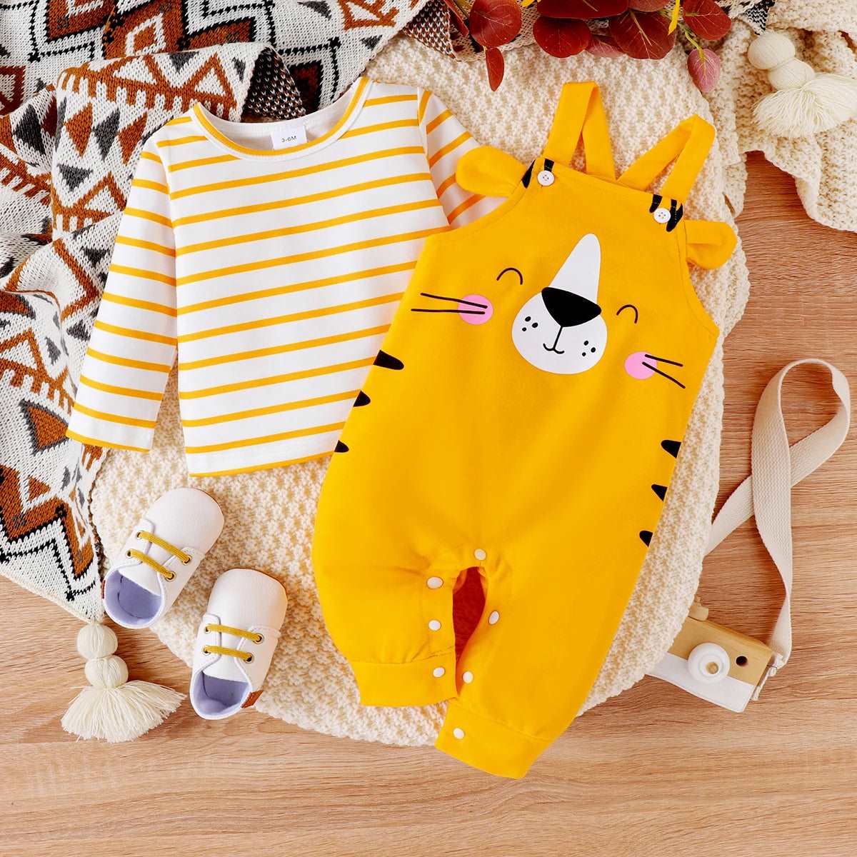 Baby Girl/Boy Lion Pattern Long Sleeve Set - For all baby