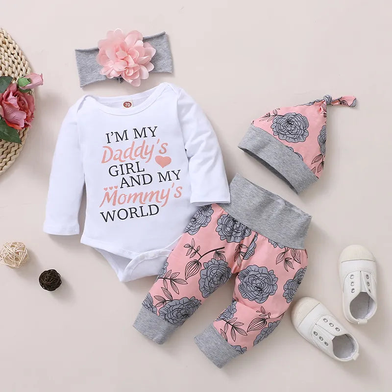 Long Sleeve Romper & Rose Pant - For all baby