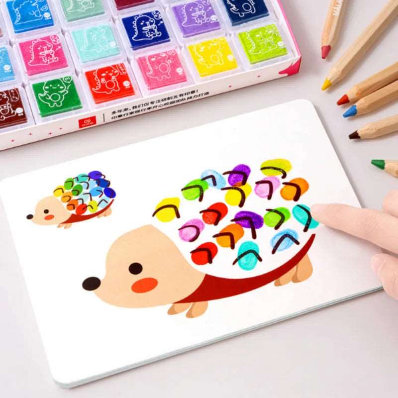 Finger Painting Drawing Toys For Kid - Tempera Paint Included - Mess-Free Fun!