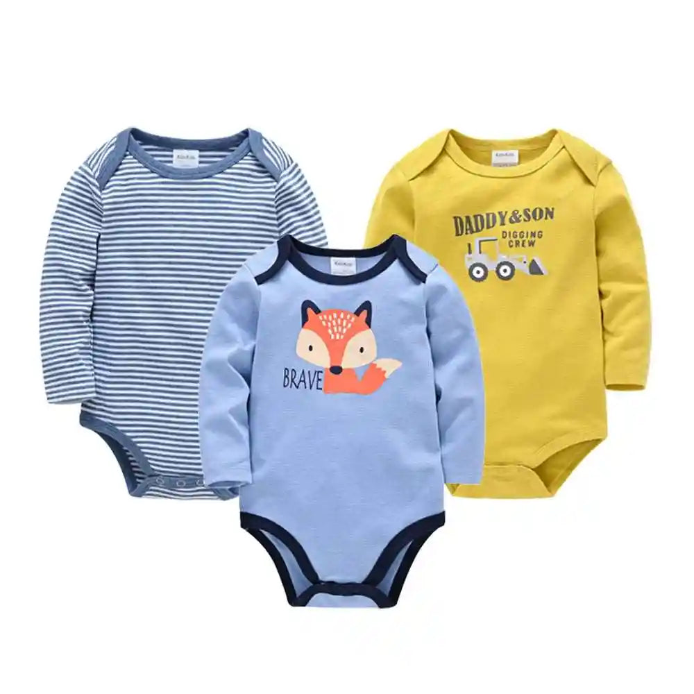 Adorable Baby Boy Bodysuits 6pcs - For all baby