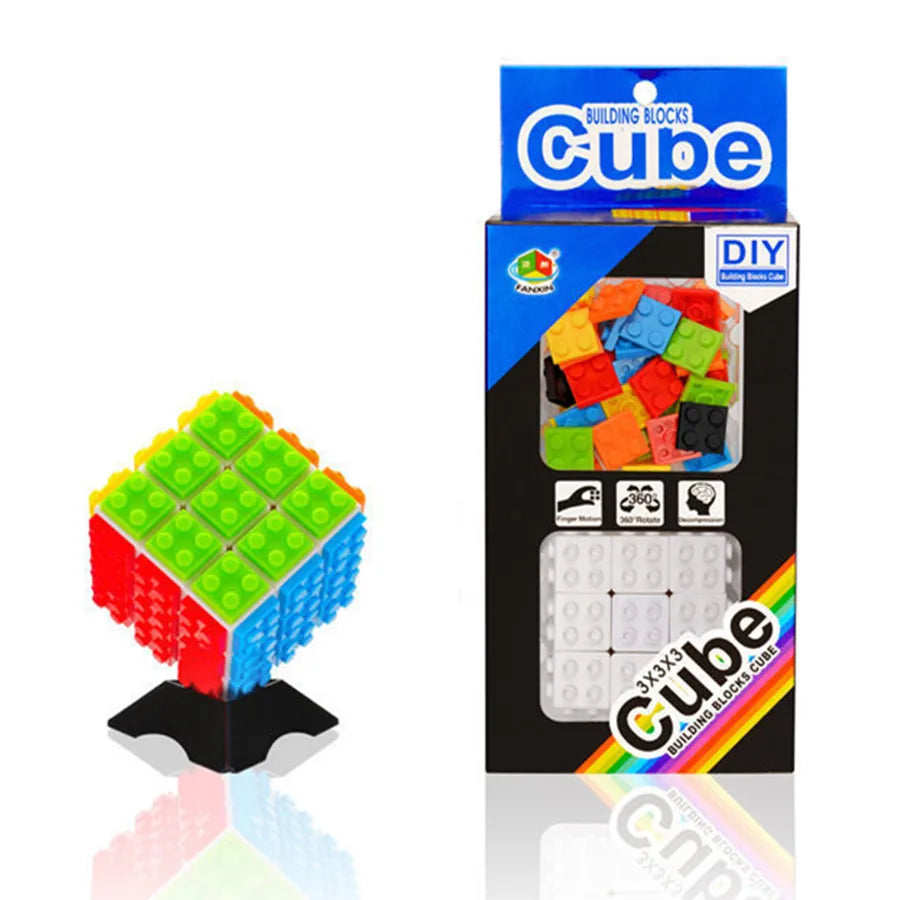 RUBIK'S CUBE Building Blocks Cube - Brain-Teasing Fun!