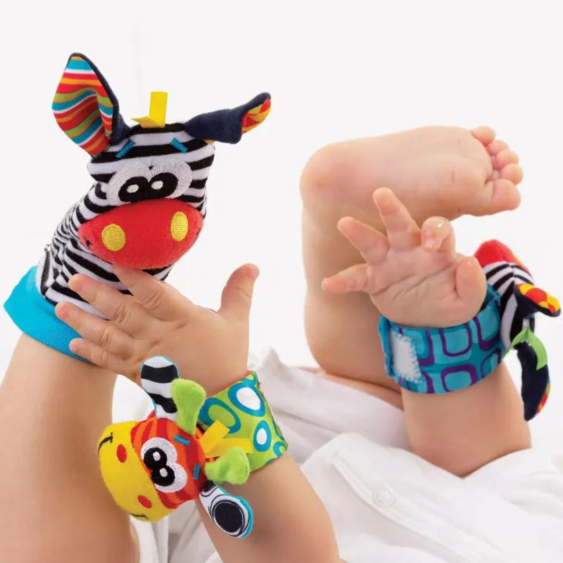 Soft Plush Baby Rattle Toy: Colorful and Stimulating