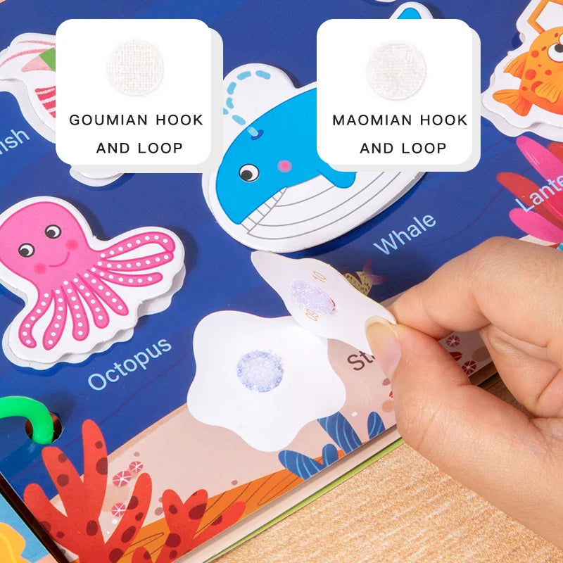 New Children Scene Stickers DIY Quiet Book - Baby Books for Intellectual Development and Parent-Child Bonding