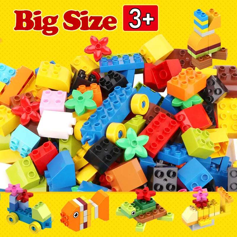 Building Blocks Bulk for Creative Play - Compatible with Duplo - Engage and Educate