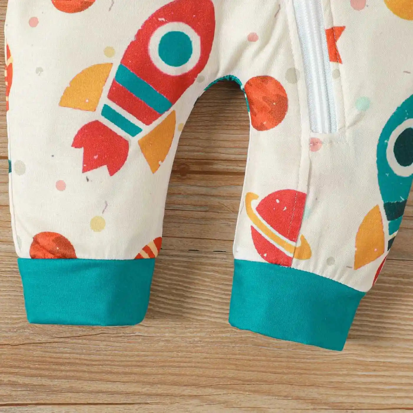 Baby Long-Sleeve Zipper Jumpsuits Set 2-Pack