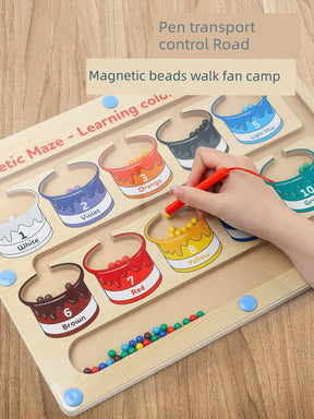 Magnetic Color And Number Maze: Enhance Learning & Fun