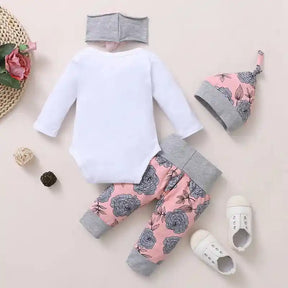 Long Sleeve Romper & Rose Pant - For all baby