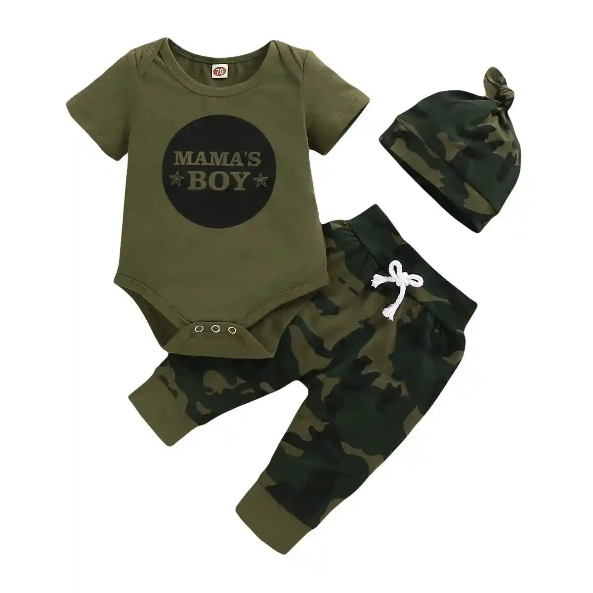 Newborn Baby Clothes Set Letter Print Short Sleeve - For all baby