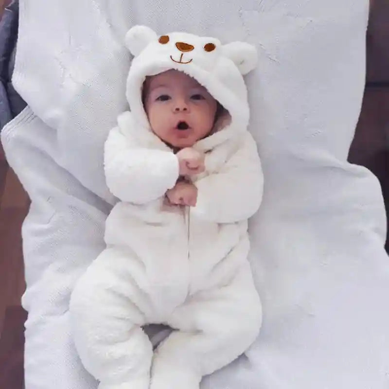 Romper Bodysuit Newborn Baby Bear Hooded - For all baby