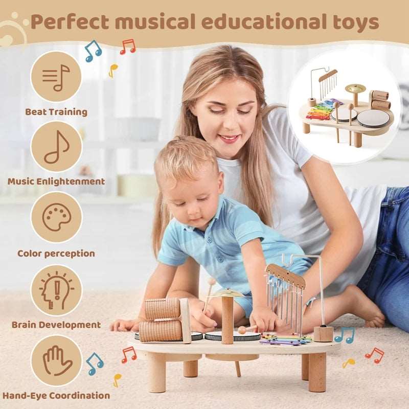 Baby Wooden Kids Musical Instruments Toys